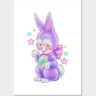 Vintage Bunny Friend Posters and Art